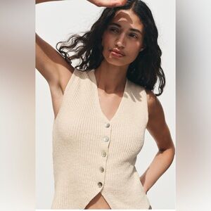 Zara Knit Waistcoat Top